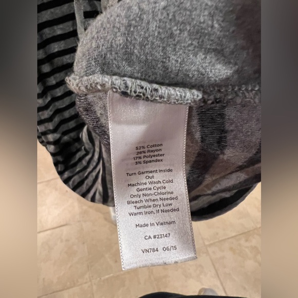 Talbots Velour Velvet Stripe Funnel Neck Pullover Sweatshirt Top Sweater - Picture 3 of 8